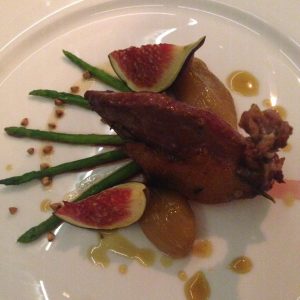 Main: forest dove with wild asparagus